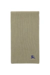 Burberry Ekd-embroidered Cashmere Scarf In Yellow