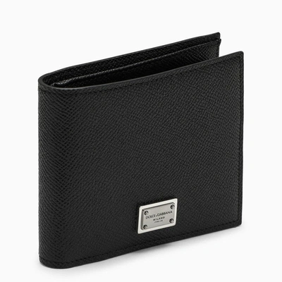 Dolce & Gabbana Dolce&gabbana Black Leather Bi-fold Wallet Men