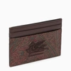 ETRO ETRO PAISLEY CARD CASE IN COATED CANVAS WITH LOGO MEN