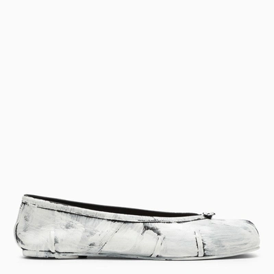 Maison Margiela Tabi Ballerina Shoes In White