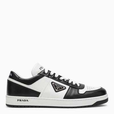 Prada White/black Leather  Holiday Low-top Sneakers Men