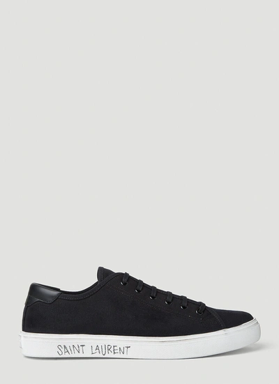 Saint Laurent Men Malibu Sneakers In Black