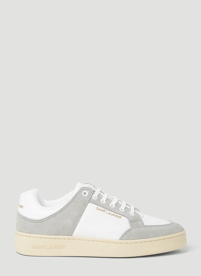 Saint Laurent Sl/61 Sneakers In Calfskin In White
