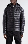 Moncler Lauros Padded Down Jacket In Black Polyester In Black