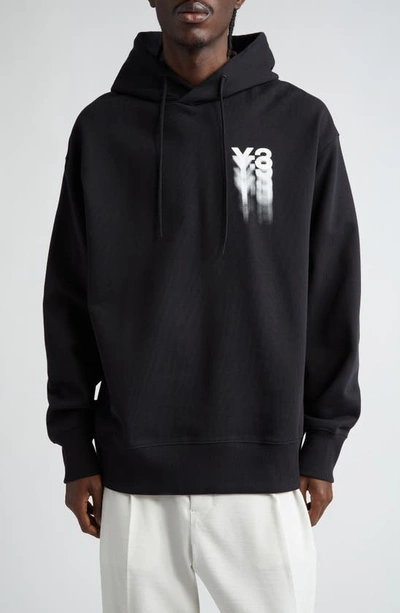 Y-3 Gfx Cotton Hoodie In Black