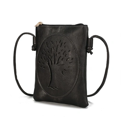 Mkf Collection By Mia K Joy Vegan Leather Crossbody Handbag In Black