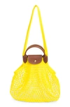 LONGCHAMP LE PLIAGE FILET KNIT SHOULDER BAG