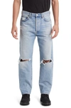 AGOLDE '90S RIPPED STRAIGHT LEG ORGANIC COTTON JEANS