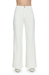 Pistola Lana High Rise Ultra Wide Leg Denim Pants In Ecru In Ecru