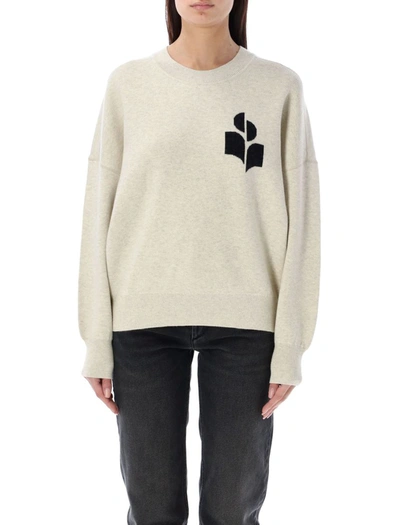 Isabel Marant Étoile Atley Logo Sweater In Light Grey