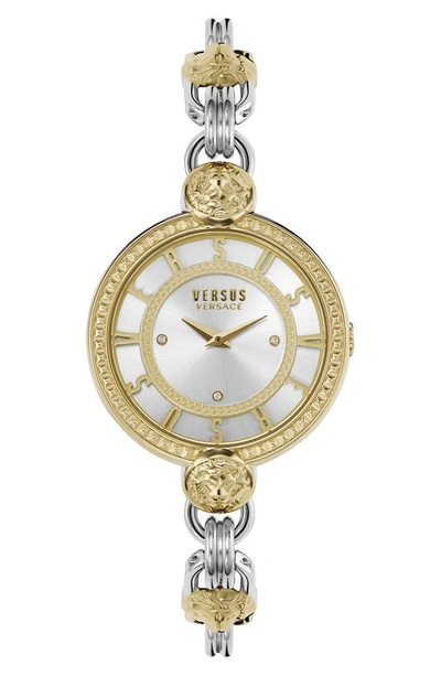 Versus Les Docks Two-tone Bracelet Watch, 36mm In Two Tone