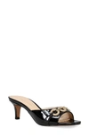 Pelle Moda Balin Kitten Heel Slide Sandal In Black