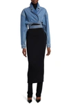 Alaïa Knit Maxi Skirt In Noir Alaia