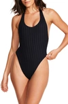 VITAMIN A ALIA RIB ONE-PIECE SWIMSUIT