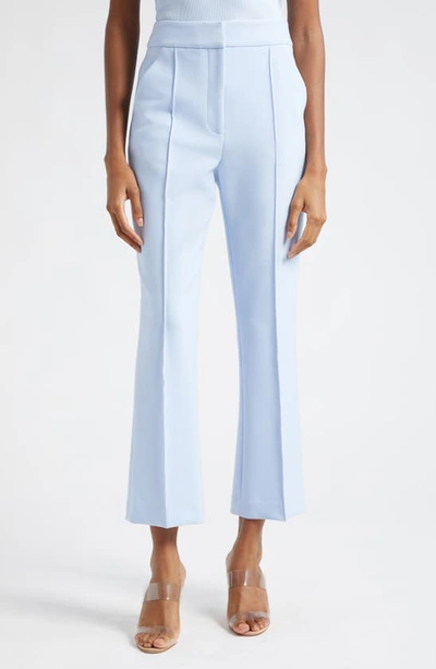 Veronica Beard Tani Ankle Flare Trousers In Ice Blue