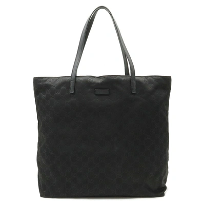 Gucci Cabas Black Canvas Tote Bag ()