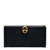 GUCCI GUCCI CONTINENTAL BLACK LEATHER WALLET  (PRE-OWNED)