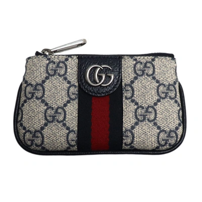 Gucci Ophidia Navy Canvas Wallet  ()