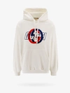 Gucci Cotton Sweatshirt With Gg Interlocking In White
