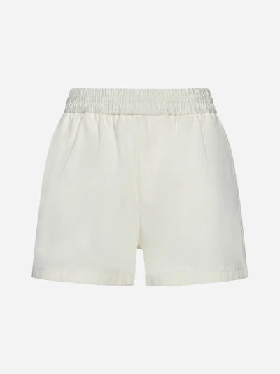 Bottega Veneta Cotton Shorts In Dove