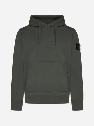 Stone Island Cotton Hoodie In Musk