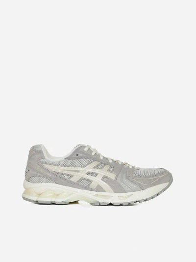 Asics Gel-kayano 14 Trainers In White Sage,smoke Grey