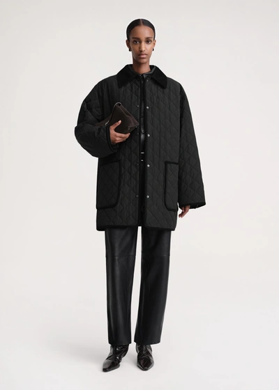 TOTÊME QUILTED BARN JACKET BLACK