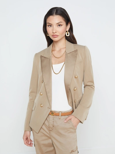 L Agence Kenzie Blazer In Mochaccino