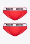 MOSCHINO 2-PACK LOGO LETTERING BRIEFS