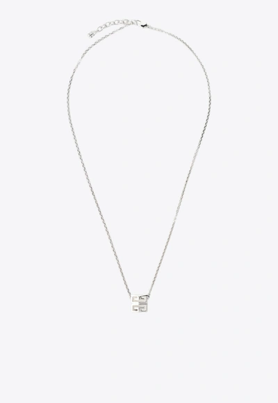 Givenchy 4g Charm Necklace In Silver