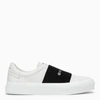 GIVENCHY GIVENCHY WHITE SNEAKERS WITH LOGO BAND MEN