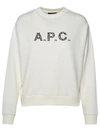 Apc A.p.c. Logo-printed Crewneck Sweatshirt In White