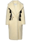 MAX MARA MAX MARA WHITE VIRGIN WOOL BLEND COAT