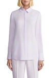 LAFAYETTE 148 LAFAYETTE 148 NEW YORK SCOTTIE SILK BUTTON-UP BLOUSE