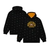 MITCHELL & NESS MITCHELL & NESS BLACK BOSTON BRUINS 100TH ANNIVERSARY ALLOVER PRINT PULLOVER HOODIE