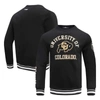 Pro Standard Black Colorado Buffaloes Classic Stacked Logo Pullover Sweatshirt In Black