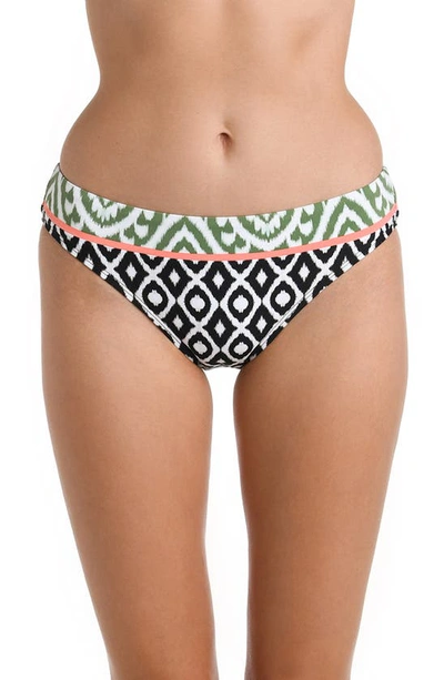 La Blanca Banded Front Bikini Bottom In Black