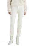 Rag & Bone Peyton Mid-rise Ankle Bootcut Jeans In Ecru