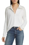 Rag & Bone The Knit Zip Polo Top In Earlgrey