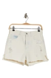 SEVEN RUBY DESTROYED FRAY HEM CUTOFF DENIM SHORTS