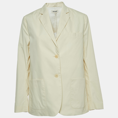 Pre-owned Zadig & Voltaire Ivory White Cotton Blazer S