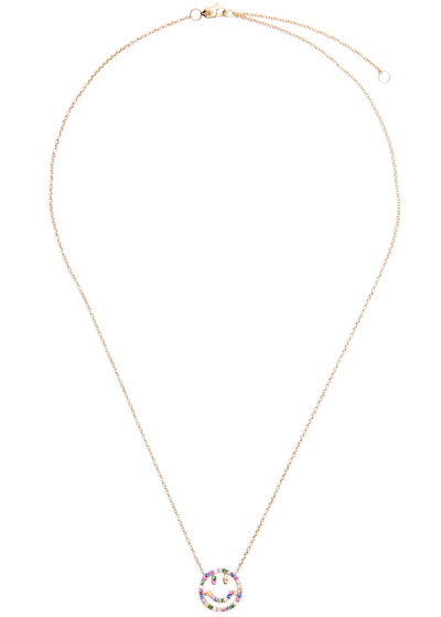 Roxanne First Have A Nice Day 14kt Gold Necklace In Multicoloured 1