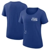 NIKE NIKE ROYAL CHICAGO CUBS AUTHENTIC COLLECTION PERFORMANCE SCOOP NECK T-SHIRT