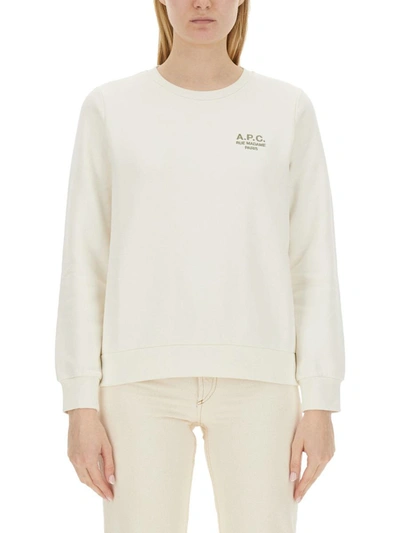 A.p.c. Skye Sweatshirt In Chalk