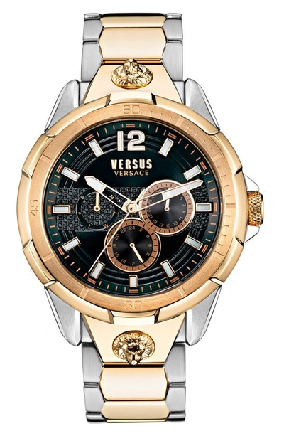 Versus Runyon Multifunction Bracelet Watch, 44mm In Two Tone