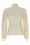 Chloé Arms Slit Sweater In White