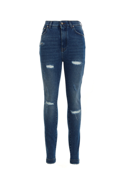Dolce & Gabbana Grace Jeans In Blue