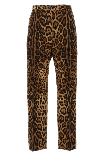 Dolce & Gabbana Animalier Trousers Multicolor