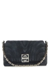 Givenchy Black Denim Medium 4g Soft Handbag In Black