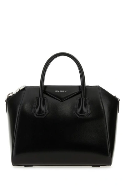 Givenchy Woman Black Leather Small Antigona Handbag